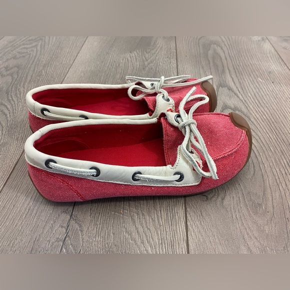NEW KEEN CATALINA Women Canvas Boat Shoe 5 EUR 35 Leather Trim Comfort Nautical - Picture 4 of 13